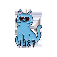 Cartoon-Stil Süß Katze Zinklegierung Überzug Unisex Broschen sku image 5