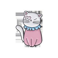 Cartoon-Stil Süß Katze Zinklegierung Überzug Unisex Broschen sku image 7