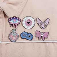 IG Style Cool Style Eye Flower Butterfly Zinc Alloy Plating Unisex Brooches main image 1
