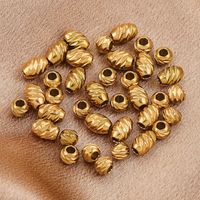10 Stück/Paket Durchmesser 5mm Loch 2~2.9mm Edelstahl 304 Einfarbig Poliert Perlen main image 4