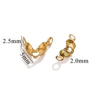 1 Set 304 Stainless Steel Gold Plated Solid Color Jewelry Buckle sku image 8