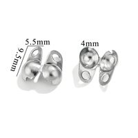 1 Set 304 Stainless Steel Gold Plated Solid Color Jewelry Buckle sku image 7