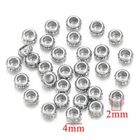 10 PCS/Package 304 Stainless Steel Gold Plated Solid Color Beads sku image 1