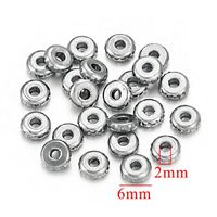 10 PCS/Package 304 Stainless Steel Gold Plated Solid Color Beads sku image 3