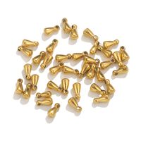 50 PCS/Package 304 Stainless Steel Gold Plated Solid Color Jewelry Buckle main image 5