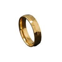 Simple Style Classic Style Solid Color 304 Stainless Steel Plating Gold Plated Men's Rings main image 2