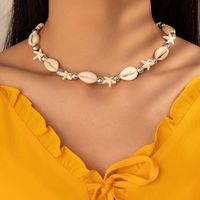 Großhandel Schmuck Hawaiisch Ferien Moderner Stil Geometrisch Seestern Legierung Hülse Perlen Halskette sku image 11