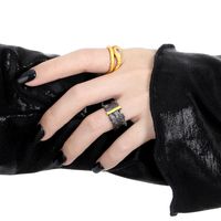 Sterling Silver Gold Plated Simple Style Classic Style Irregular Plating Solid Color Rings main image 1