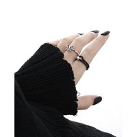 Sterling Silver Simple Style Classic Style Inlay Solid Color Pearl Open Rings main image 5