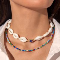 Großhandel Schmuck Hawaiisch Ferien Moderner Stil Geometrisch Seestern Legierung Hülse Perlen Halskette sku image 5