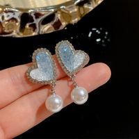1 Pair Simple Style Butterfly Inlay Alloy Opal Ear Studs sku image 31