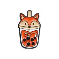 Cute Animal Cup Zinc Alloy Plating Unisex Brooches sku image 2