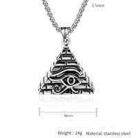 304 Stainless Steel 18K Gold Plated Simple Style Commute Eye Of Horus Pendant Necklace main image 2