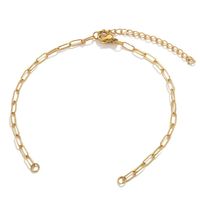 5 Pieces 304 Stainless Steel Gold Plated Solid Color Chain main image 4