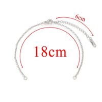 5 Pieces 304 Stainless Steel Gold Plated Solid Color Chain sku image 2