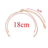 5 Pieces 304 Stainless Steel Gold Plated Solid Color Chain sku image 12