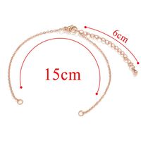 5 Pieces 304 Stainless Steel Gold Plated Solid Color Chain sku image 9