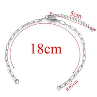 5 Pieces 304 Stainless Steel Gold Plated Solid Color Chain sku image 7