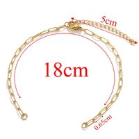 5 Pieces 304 Stainless Steel Gold Plated Solid Color Chain sku image 13