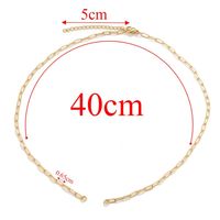5 Pieces 304 Stainless Steel Gold Plated Solid Color Chain sku image 16