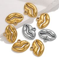 5 Pieces 304 Stainless Steel Lips Pendant main image 4