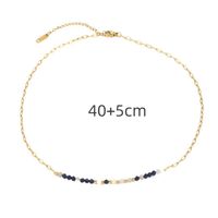 304 Stainless Steel Casual Simple Style Beaded Geometric Necklace main image 2