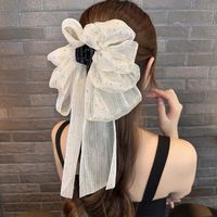 Femmes Style Simple Style Classique Noeud D'Arc Plastique Gaze Griffes De Cheveux sku image 1