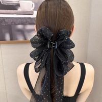 Femmes Style Simple Style Classique Noeud D'Arc Plastique Gaze Griffes De Cheveux sku image 2