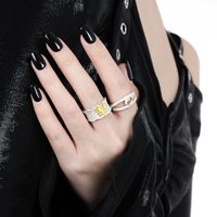 Sterling Silver Simple Style Classic Style Inlay Solid Color Rhinestones Rings main image 3