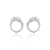 1 Pair Simple Style Classic Style Solid Color Plating Sterling Silver Gold Plated Earrings main image 5