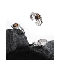 Sterling Silber Einfacher Stil Klassischer Stil Inlay Einfarbig Kristall Ringe main image 4