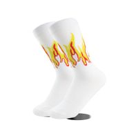 Unisexe Style Simple Flamme Coton Crew Socks Une Paire sku image 9