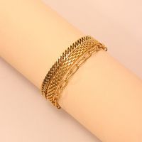 304 Stainless Steel Basic Simple Style Classic Style Plating Twist Bracelets main image 5