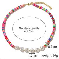 Großhandel Schmuck Lässig Hawaiisch Bohemien Geometrisch Kunststoff Türkis Weichen Lehm Perlen Halskette sku image 1