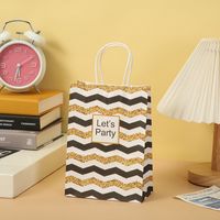 Birthday Fashion Stripe Paper Party Gift Bags sku image 4