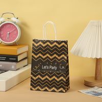 Birthday Fashion Stripe Paper Party Gift Bags sku image 3
