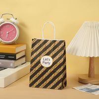 Birthday Fashion Stripe Paper Party Gift Bags sku image 1