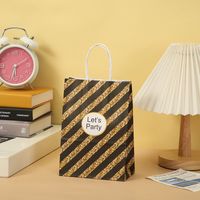 Birthday Fashion Stripe Paper Party Gift Bags sku image 5
