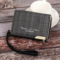 Women's Solid Color Pu Leather Zipper Wallets sku image 1