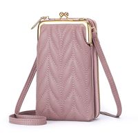 Women's Medium Pu Leather Solid Color Vintage Style Classic Style Zipper Long Wallets sku image 6