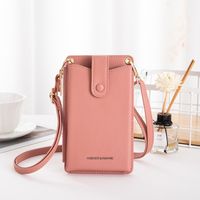 Women's Medium Pu Leather Solid Color Basic Classic Style Square Zipper Phone Wallets main image 2