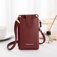 Women's Medium Pu Leather Solid Color Basic Classic Style Square Zipper Phone Wallets main image 3