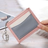 Women's Color Block Pu Leather Zipper Wallets main image 6
