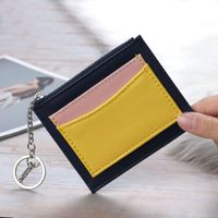 Women's Color Block Pu Leather Zipper Wallets main image 4