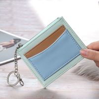 Women's Color Block Pu Leather Zipper Wallets main image 3