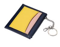 Women's Color Block Pu Leather Zipper Wallets sku image 1