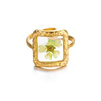 Einfacher Stil Klassischer Stil Blume Edelstahl 304 Vergoldet Ringe In Masse sku image 1