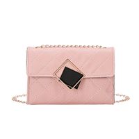 Women's Solid Color Lingge Pu Leather Magnetic Buckle Wallets sku image 4