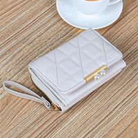 Women's Solid Color Pu Leather Flip Cover Wallets sku image 4