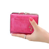 Women's Solid Color Umbrella Pu Leather Magnetic Buckle Wallets main image 3